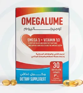 اوميجالوم اوميجا 3 + فيتامين دال 30 كبسولة