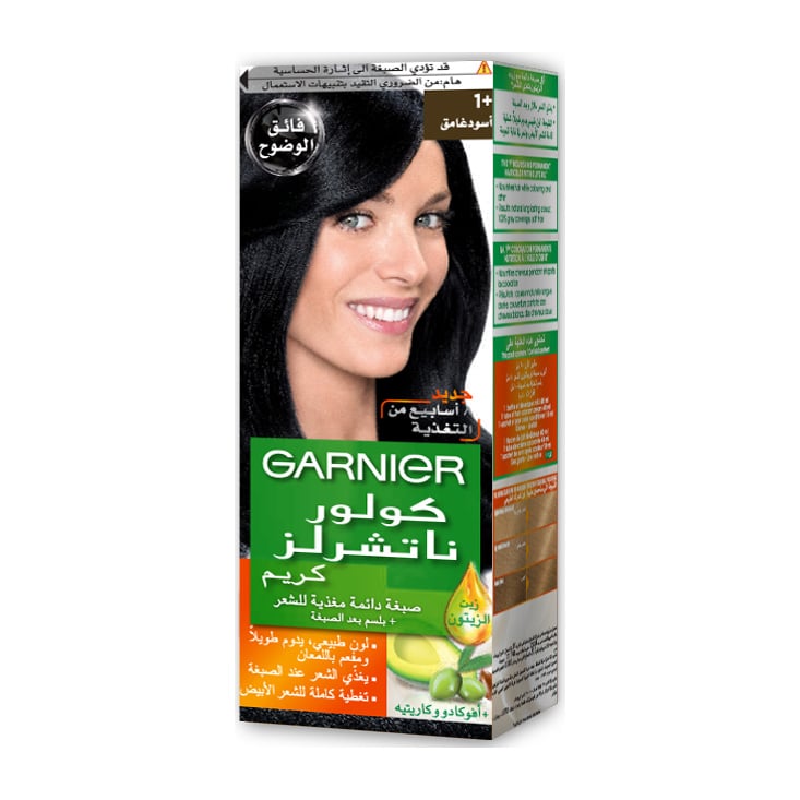 غارنيية صبغة (+1) اسود غامق كولور ناتشرلز كريم 40مل