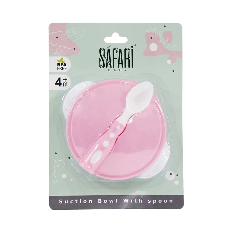 SAFARI SUCTION BOWL WITH SPOON +4