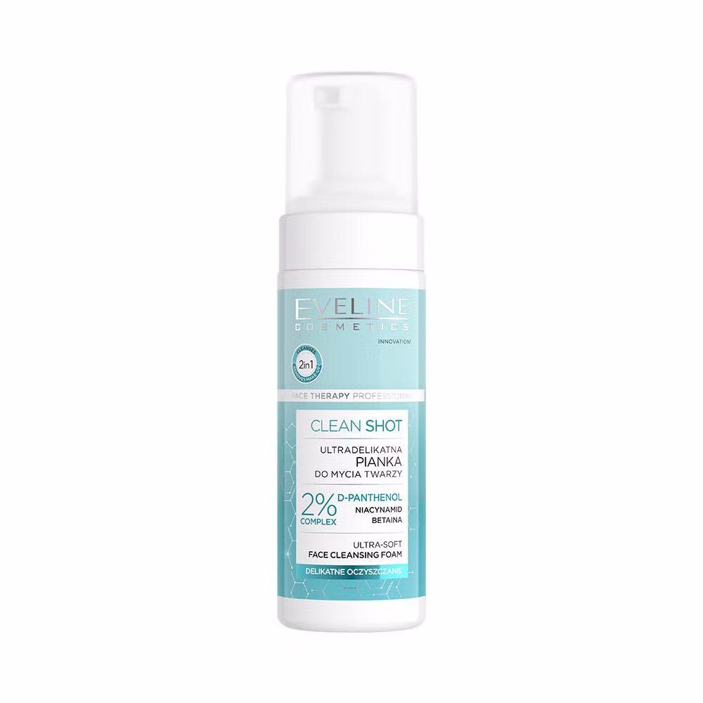 eveline clean shot face cleansing foam