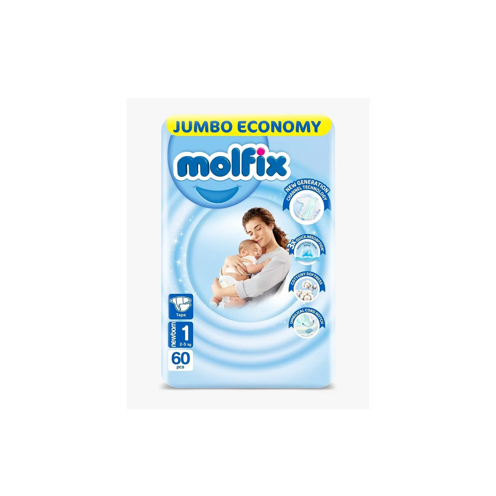 MOLFIX 1 NEW BORN 60PCS