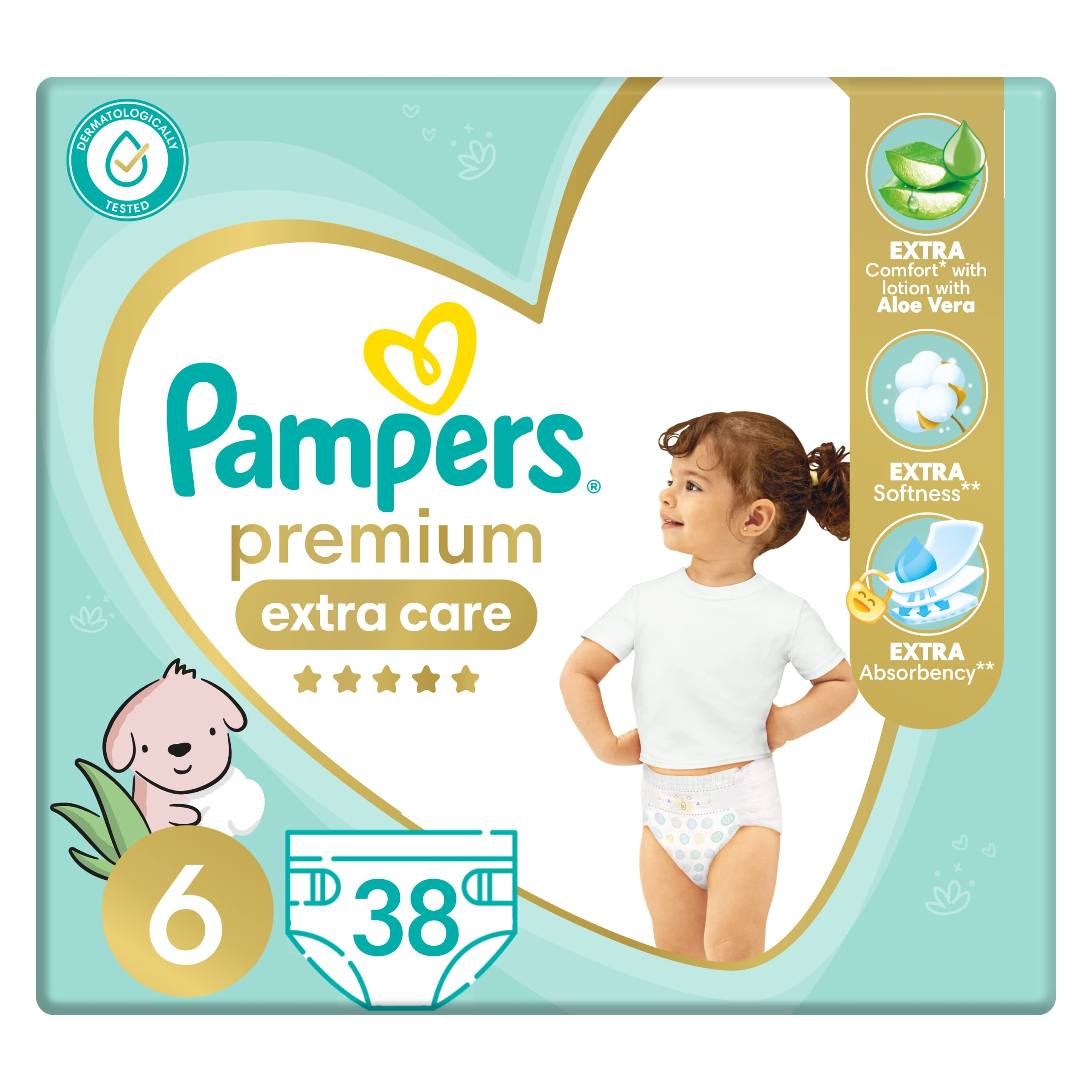 PAMPERS PREMIUM CARE 6 38 PCS