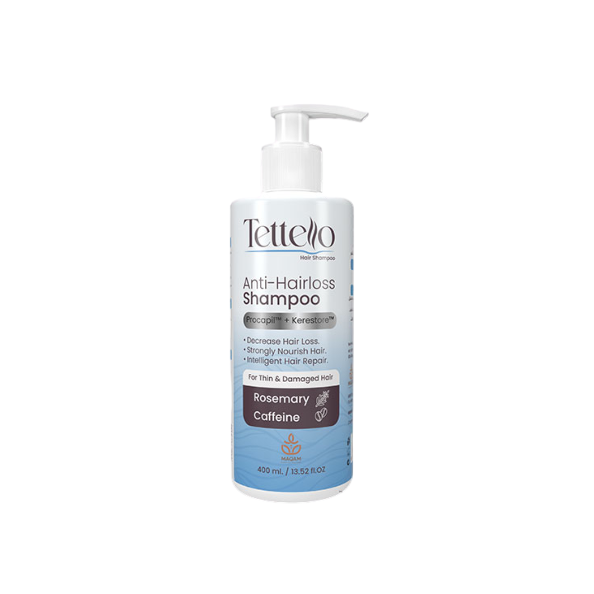 tettelo shampoo anti hair loss 400 ml