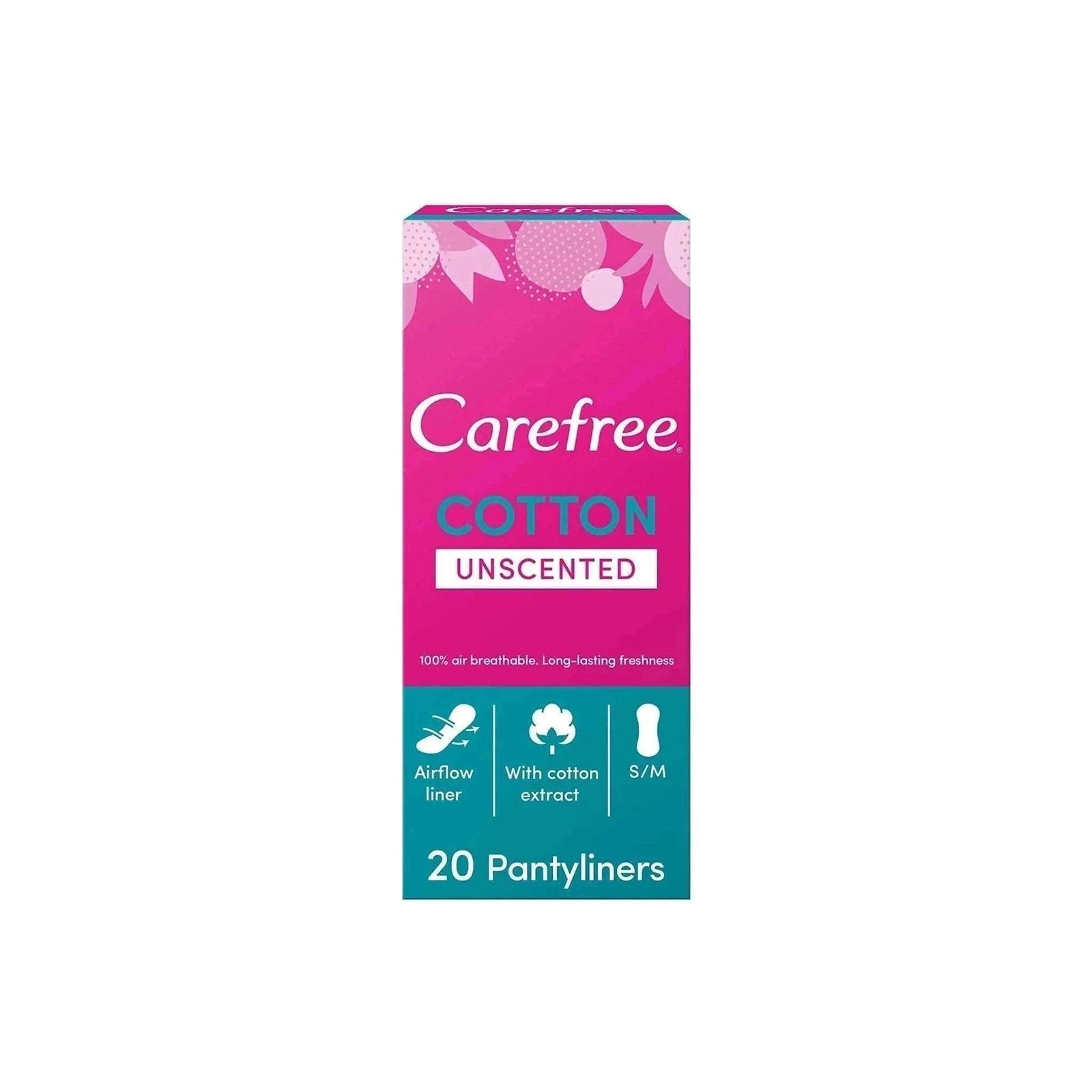 carefree cotton normal 20 pices