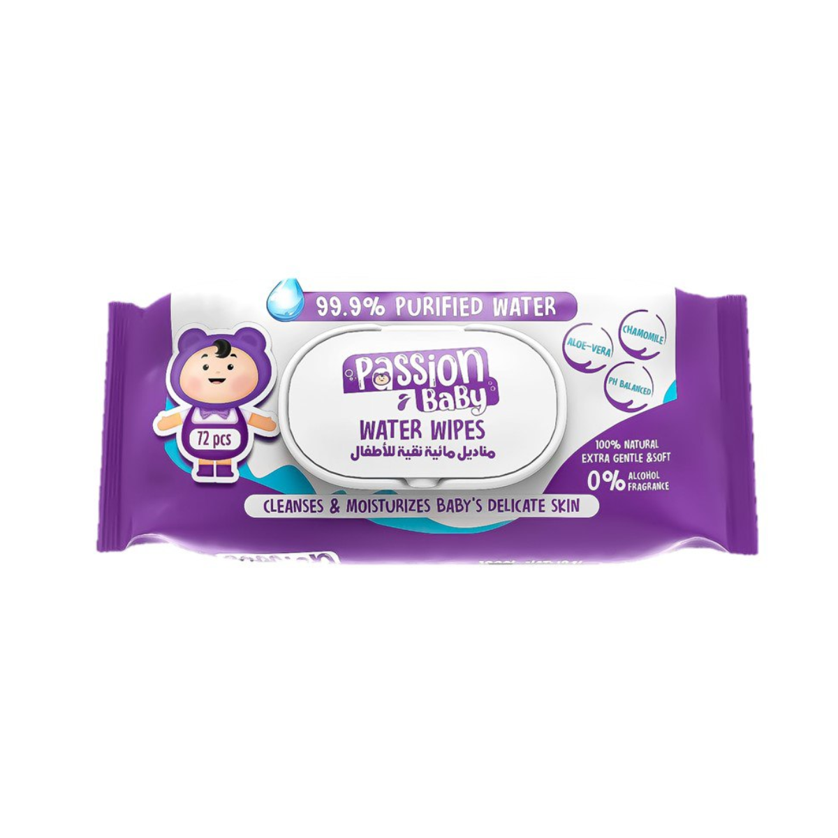 passion baby water wopes 72pcs