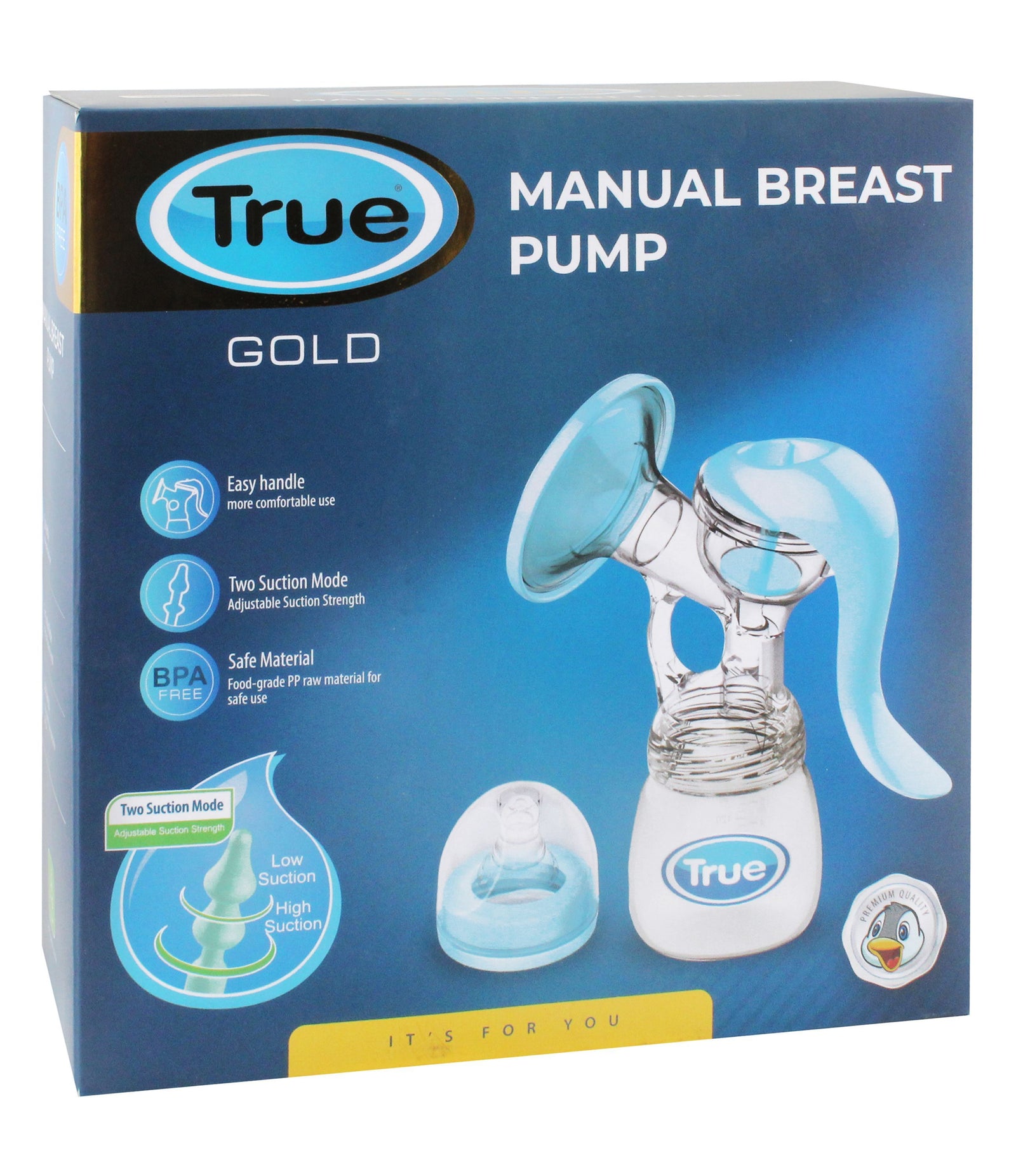TRUE MANUAL BREAST PUMP BPA FREE