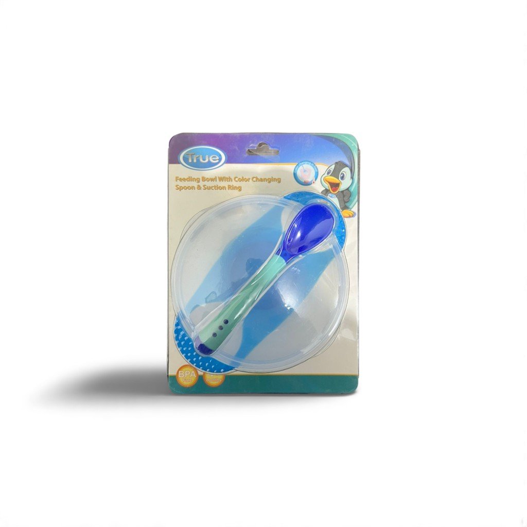true stuck transparent plate with spoon