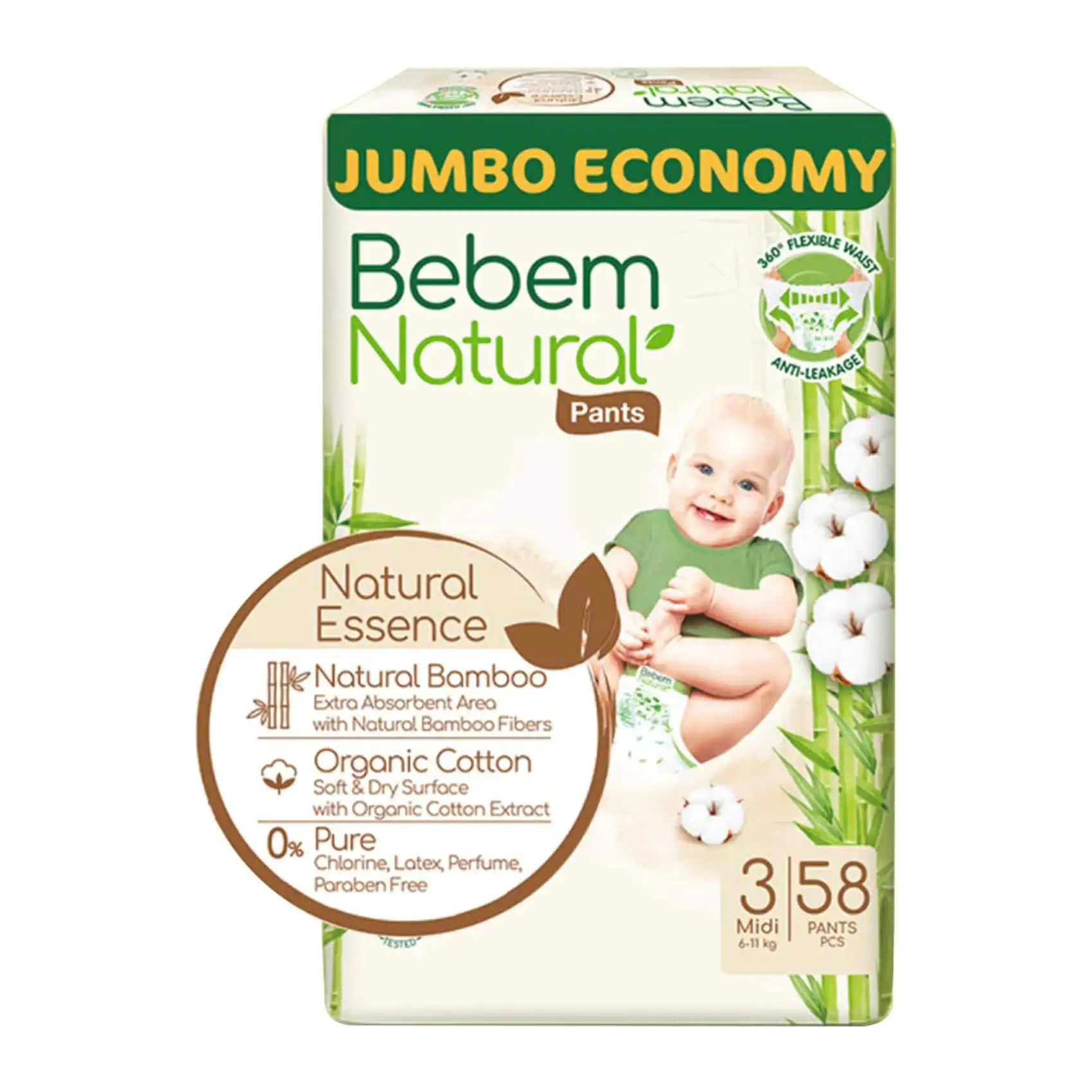 BEBEM NATURAL PANTS 3 58P