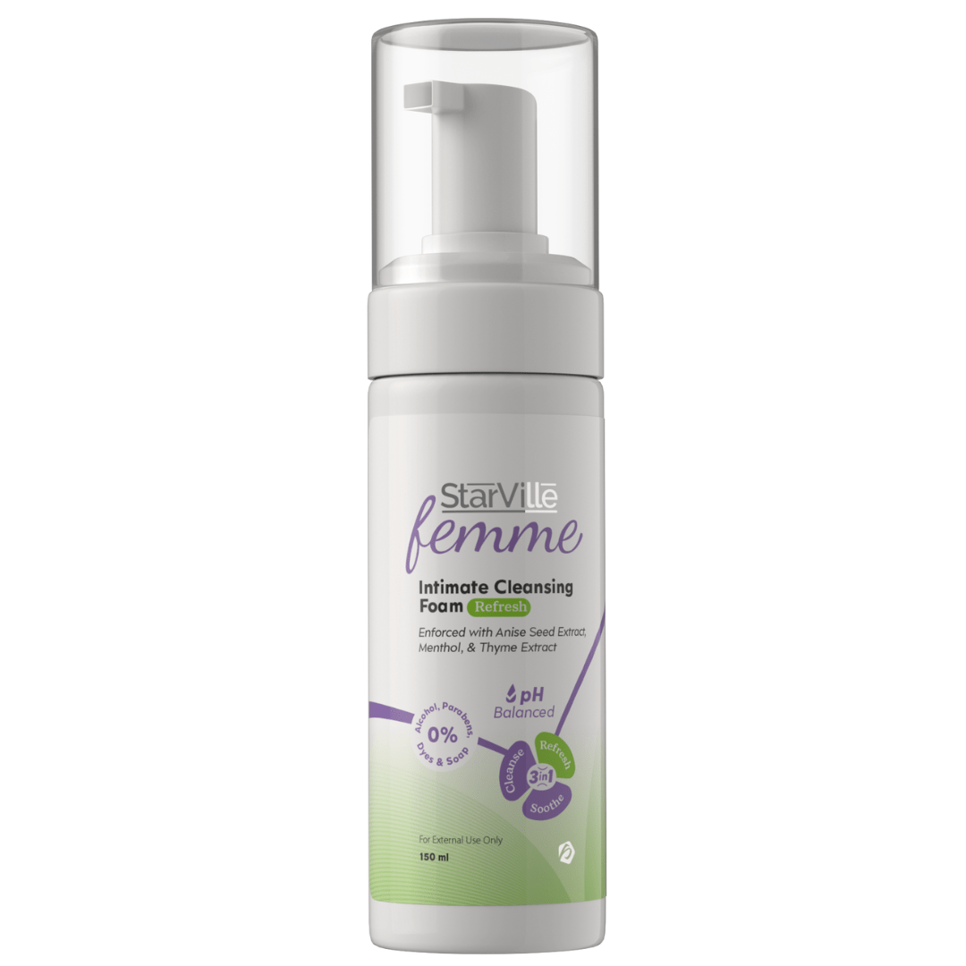 starville intimate cleansing foam refresh 150
