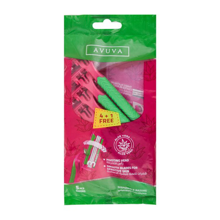 AVUVA DISPOSABLE RAZORS 4+1