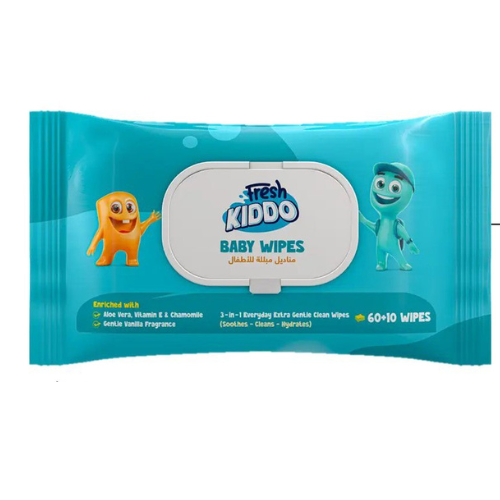 FRESH KIDDO BABY WIPES 60+10 WIPES