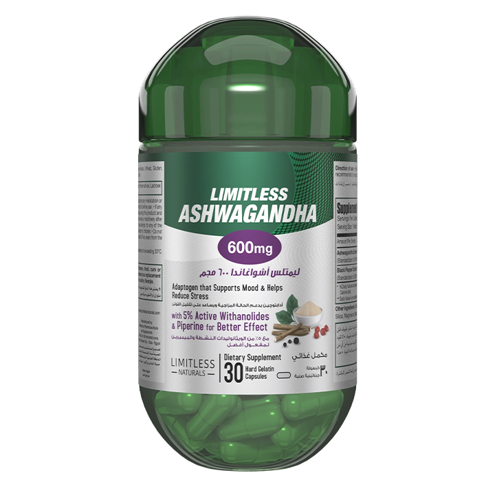 LIMITLESS ASHWAGANDHA 600MG 30 TAB