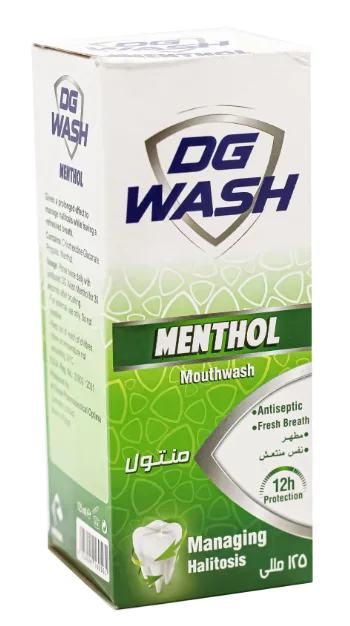 دي جي ووش غسول للفم منتول 125 مل