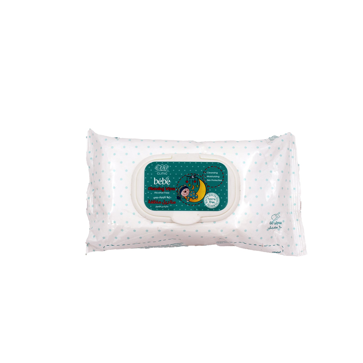 EVA BEBE CLEANSING WIPES 60 WIPES
