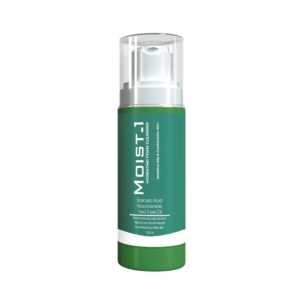 moist-1 foam cleanser فوم مش ميلكي(بشرة دهنية)