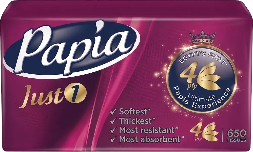 PAPIA 4 PLY 650 TISSUES