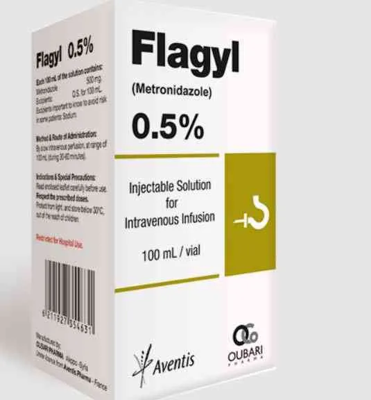 فلاجيل 0.5% محلول حقن وريدي 100 مل